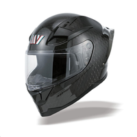 Casque de moto sport racing intégral en fibre de carbone, double visière, coque en fibre de verre, fermeture rapide, certifié ECE