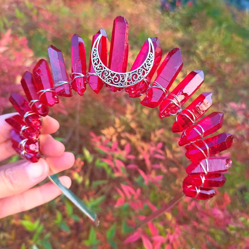 Fascia per capelli K bianco-luna rosso vino-linea K bianca