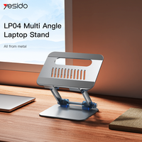 Support pour ordinateur portable LP04 Yesido, nouvelle technique, alliage d'aluminium composite, design pliable, multi-angles