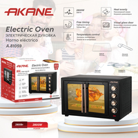 Four électrique AKANE 2800W grande capacité, four de comptoir pour la cuisson, le rôtissage et la grillade à domicile, contrôle de la température, chauffage uniforme