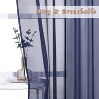 Rideau de fenêtre blanc en Tulle blanc suspendu, Voile de taille personnalisée de Style européen pour la cuisine et la chambre à coucher