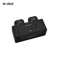 Système de monitoring d'écouteurs sans fil M-VAVE WP-12 |   Système 2,4 GHz 1T2R avec latence ultra-faible et lecture 24h/24 |   Étui de charge 1800 mAh