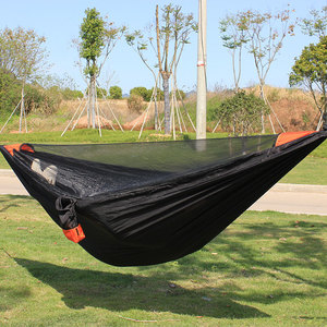 <span class=keywords><strong>Hamac</strong></span> en nylon parachute de qualité supérieure, résistant aux déchirures, avec moustiquaire, pour le camping et la <span class=keywords><strong>randonnée</strong></span>, 1-2 personnes - Product Image 2