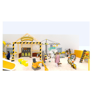 Aire <span class=keywords><strong>de</strong></span> jeux intérieure commerciale pour chantier <span class=keywords><strong>de</strong></span> construction avec piscine à <span class=keywords><strong>sable</strong></span>, zone <span class=keywords><strong>de</strong></span> jeu avec excavatrice, grue et arbre à engrenages, mur <span class=keywords><strong>de</strong></span> <span class=keywords><strong>sable</strong></span> pour centre commercial - Product Image 2