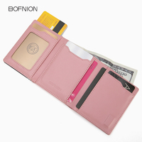 Bofnion Fashion Custom Retro Kulit Sapi Asli Tebal 30mm Penutup Magnetik Anti RFID Tempat Kartu Kapasitas Besar