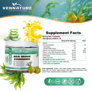 Aide à maintenir l'éclat et l'élasticité de la peau, booster de collagène à base d'algues marines Chondrus Crispus, pour les personnes occupées avec une alimentation irrégulière - Product Image 2