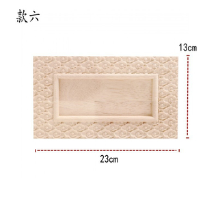 Mobili per la casa decorazione in <span class=keywords><strong>legno</strong></span> intaglio fiore non verniciato naturale intagliato Onlay <span class=keywords><strong>Applique</strong></span> per porte pareti ornamentali - Product Image 6