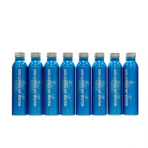 Bouteille de boisson en aluminium pur à 99,7 %, sérigraphiée, avec bouchons à vis standard, emballage écologique, vente en gros - Product Image 1