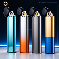 Briquet à gaz ABS portable et économique, rechargeable, pour cuisine, flamme au butane, unique, vente en gros Chine, briquet électronique