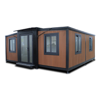 Popular nuevo estilo de lujo prefabricado casa pequeña contenedor extensible Living Home Villa con 2 dormitorios