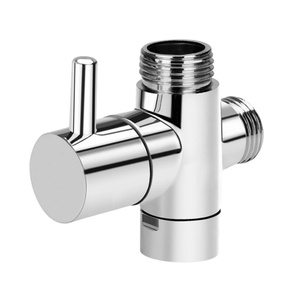 Válvula de Repuesto Plateada G1/2" Entrada Hembra X G1/2" Salida Macho para Adaptador en T de Brazo de Ducha, Válvula Desviadora de Cierre - Product Image 6