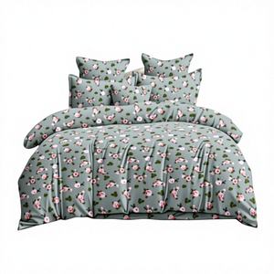 Parure de lit 3 pièces de luxe en polyester jacquard brodé, tissé, moderne, 400 fils, résistant aux plis, doux, pour la maison et l'hôtel - Product Image 1