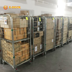 <span class=keywords><strong>Cage</strong></span> en treillis métallique emboîtable pliable pour le stockage des marchandises en entrepôt - Product Image 5