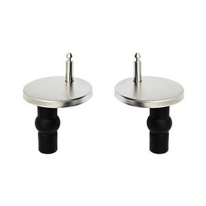 Kit de bisagras de repuesto para asiento de inodoro de la serie Sara Gentiana Dalia, base metálica, vástago de goma - Product Image 1