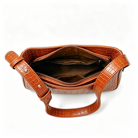 Échantillon Gratuit - Sac à Bandoulière Femme de Luxe en Cuir Véritable Marron et Tissu Suédé Vert, Personnalisable avec LOGO, Idéal pour le Shopping Décontracté