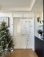 OH-656 Moulure décorative moderne, durable et élégante en polyuréthane écologique, apprêt blanc, pour design intérieur de villas et hôtels