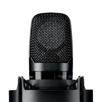 Ensemble de microphone à condensateur PGA27 avec support antichoc et carte son pour diffusion en direct, karaoké, enregistrement, utilisation avec smartphone