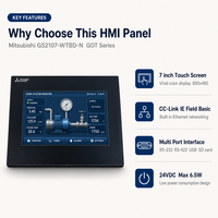Nouveau panneau HMI à écran tactile Mitsubishi GS2107-WTBD-N d'origine, 7 pouces, CC-Link IE Ethernet, livraison rapide