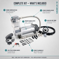 Compresseur d'air robuste Wanray 380C 12V DC 200 PSI pour la modification de véhicules