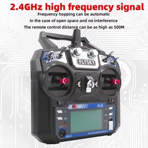 Flysky FS-i6 2.4GHz 6CH đài phát thanh hệ thống phát nhựa điều khiển từ xa RC máy bay trực thăng FPV đua Drone ia6b Receiver - Product Image 3