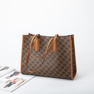 Borsa Tote Unisex Vintage con <span class=keywords><strong>Monogramma</strong></span> in Pelle PVC Morbida Impermeabile Grande Capacità con Manico Superiore e Tracolla Moda per il Pendolarismo - Product Image 2