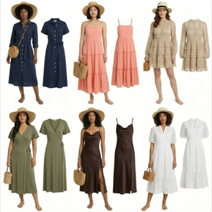 Vestidos Versátiles de Verano para Mujer, Estilos Variados, Surtido Aleatorio, Vestidos Ligeros y Transpirables para Dama - Product Image 1