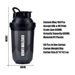 Botella <span class=keywords><strong>de</strong></span> Agua Deportiva Reutilizable <span class=keywords><strong>de</strong></span> Plástico con Logotipo Personalizado <span class=keywords><strong>de</strong></span> Alta Calidad para Batidos <span class=keywords><strong>de</strong></span> Proteínas, Café y <span class=keywords><strong>Leche</strong></span> - Product Image 5