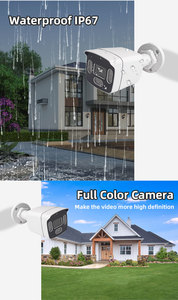 Ngoài trời 2MP CCTV Hệ thống con người phát hiện xâm nhập phát hiện Full HD Bullet XVR Kit XVR NVR an ninh CCTV Hệ thống Camera 4K - Product Image 3