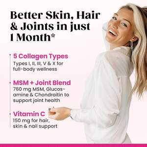 Tiktok es el mejor colágeno. El Colágeno Hidrolizado I II III V X ácido hialurónico se utiliza para el cabello, la piel y las uñas - Product Image 3