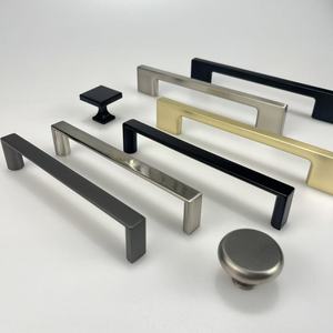 Kosin Zinc Alloy Furniture Bedroom Drawer Modern Brushed <strong>Gold</strong> Black <strong>Knobs</strong> Kitchen Cabinet <strong>Door</strong> Pulls Handles for Furniture - Product Image 5