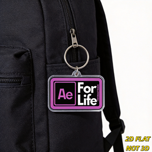 Ae for Life <span class=keywords><strong>Adobe</strong></span> After Effects Inspirierter Acryl-Schlüsselanhänger Kreativer Designer-Taschenanhänger & Schlüsselring-Accessoire für Videobearbeiter - Product Image 5