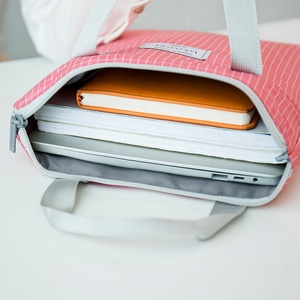 Túi Vải Vải Đơn Giản Túi Đựng Tài Liệu 35*27Cm Cho A4 Có Khóa Kéo Văn Phòng Phẩm - Product Image 6