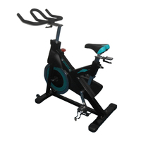 Vélo de spinning magnétique K-FIT GSP0070 à transmission par courroie, silencieux, avec volant d'inertie lourd réglable, pour l'exercice en intérieur, la gym à domicile et le fitness