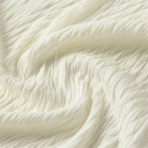 قماش جاكار بتجعد مزدوج بمقياس السمك OEM ODM قماش قطن 340gsm نسيج مجعد - Product Image 2