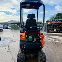Mini-chenillard Kubota U17-3 haute flexibilité pour l'aménagement paysager et la démolition en intérieur, excavatrice légère de 3700 lb