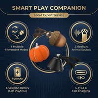 Jouet interactif intelligent en peluche étanche pour animaux de compagnie, motif dessin animé, qui bouge et qui sonne, pour chiens et chats, avec un excellent retour sur investissement pour les détaillants
