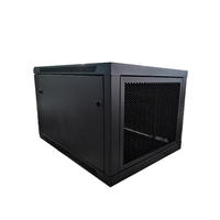 Baie de serveur murale HJ 19 pouces 4U 9U 12U 42U pour centre de données avec porte en verre trempé