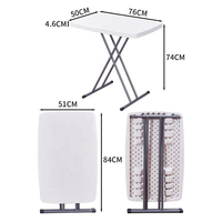 Table pliante d'extérieur de petite taille en HDPE de haute qualité