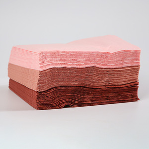 Solid Color <b>Paper</b> Napkins 250x250mm Disposable Party Use Pink <b>Red</b> Orange - Product Image 3