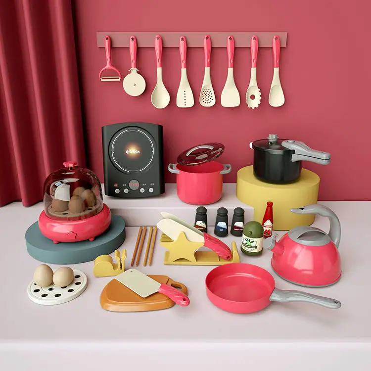 Online popolare gioco di cucina per bambini casa simulazione grande cucina giocattolo cucina cucina ragazzo e ragazza fornello a induzione