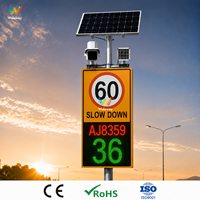 Cámara de Captura de Matrículas ANPR con Radar de Velocidad Solar Wideway y Pantalla para Seguridad Vial en Carreteras, Venta al por Mayor de Fábrica