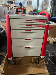 Chariot d'urgence en ABS médical Ginee pour la clinique Chariot de traitement de médicaments en plastique - Product Image 6