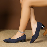 Damen Spitze Slip-On Keilabsatz Pumps aus Kunstleder Elegante Büro- und Partyschuhe in Übergrößen 36-43 für Alltag und Festlichkeiten