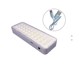 Nouvelle lampe d'urgence rechargeable à domicile à 30/60 LED, lampe d'urgence à LED <span class=keywords><strong>avec</strong></span> câble de recharge USB - Product Image 1