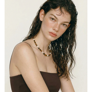 Collar JINYOU 898 Hecho a Mano con Cuentas de Piedra Natural Ojo de Tigre, Cadena de Acero Inoxidable, Gargantilla - Product Image 5