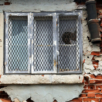 Reja de ventana de malla metálica expandida de acero galvanizado de 4 pies x 6 pies, resistente, a prueba de putrefacción, con recubrimiento en polvo, para portones de entrada y vallas exteriores