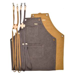 Tablier en toile épaisse pour hommes pour le travail pour boulangerie <span class=keywords><strong>café</strong></span>-restaurant horticulture menuiserie emplois de restaurant - Product Image 1