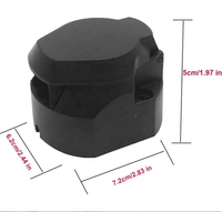 Prise de remorque Euro en plastique OEM 12V 13+1P avec interrupteur de coupure pour feux de brouillard