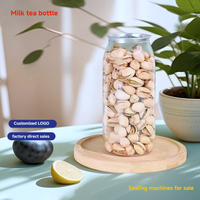 Bouteilles et gobelets jetables en plastique de qualité alimentaire en forme de pot avec couvercles à languette, vente en gros