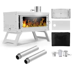 OEM Portable Outdoor equipment heater custom Stainless steel meta lwinter sauna tent stove